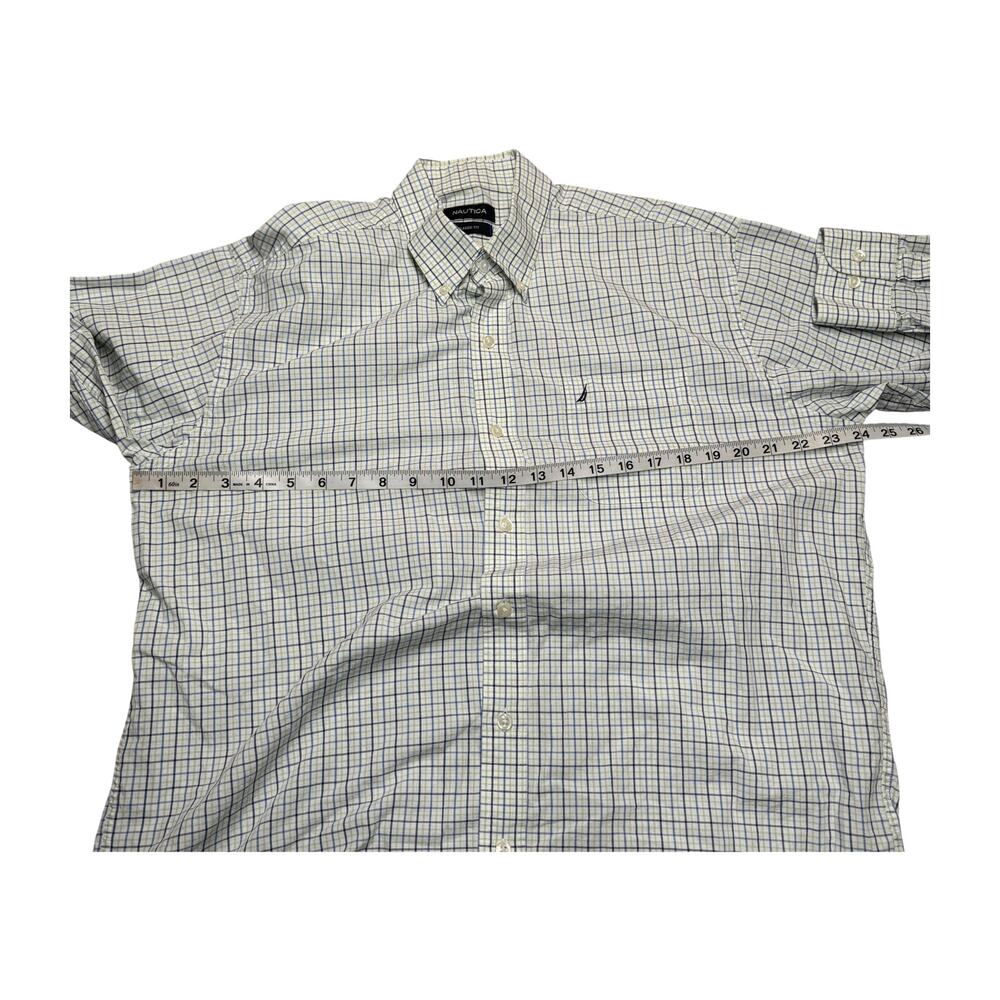 Nautica Classic Fit Plaid Button Down Shirt Mens 16.5 34 35 - Picture 7 of 10